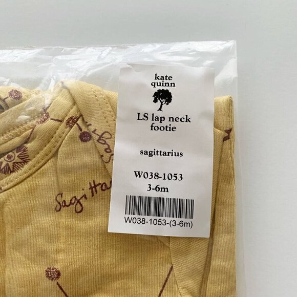 Kate Quinn Organics Bamboo Sagittarius Baby Footie 3-6 Months - Picture 5 of 5